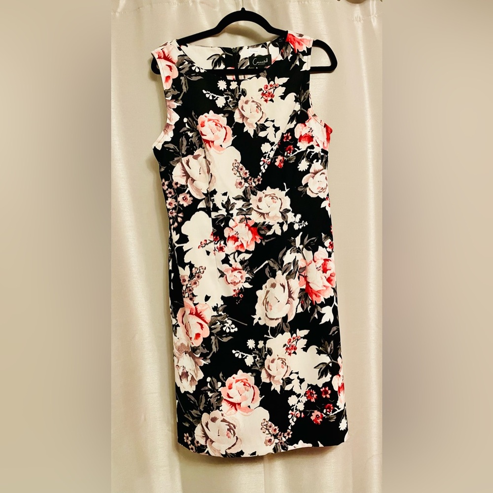 Connected Apparel Floral Sheath Dress